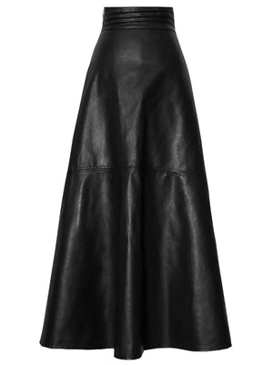 A Line Black Maxi Skirt