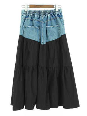 Black Beach Maxi Skirt
