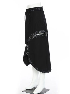 Black Denim Maxi Skirt Outfit