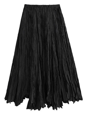 Black Festival Maxi Skirt