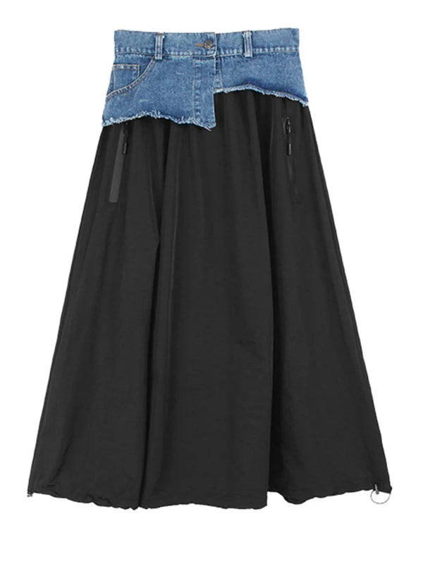 Black Maxi Prom Skirt