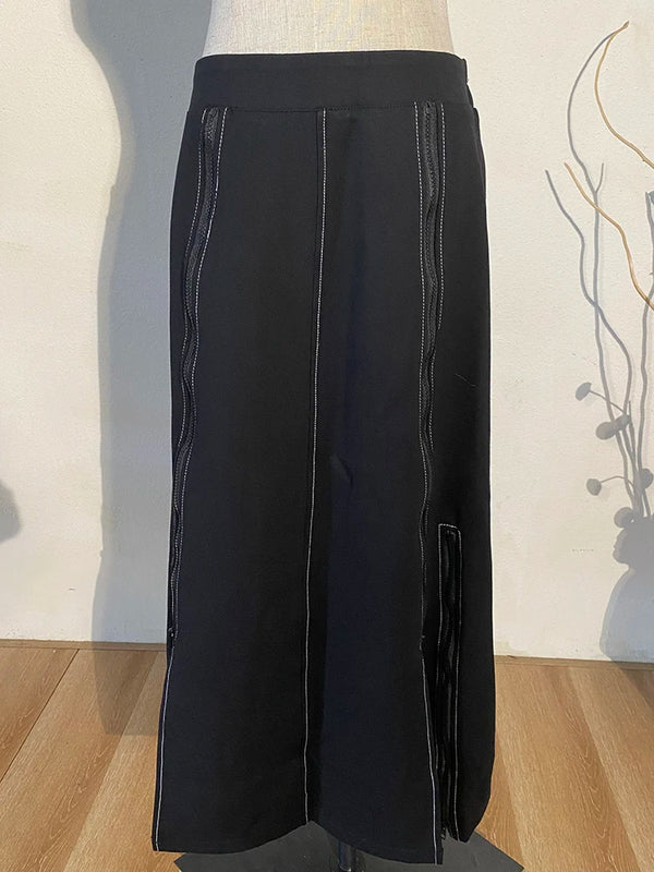 Black Maxi Skirt Fitted