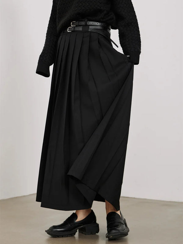 Black Maxi Slip Skirt