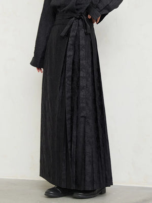 Floor Length Black Maxi Skirt