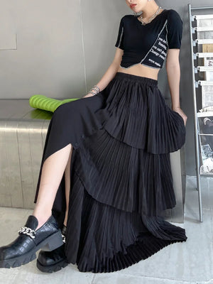 Long Black Maxi Skirt Outfits