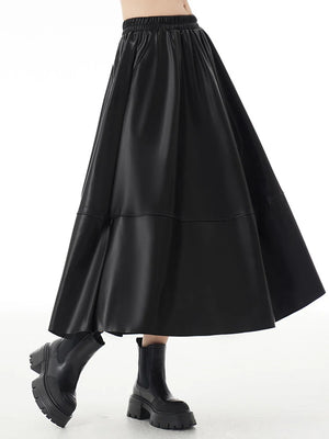 Maxi Black Skirt Plus Size