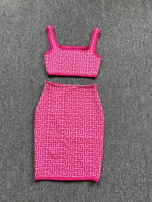 Pink Mini Bodycon Dress