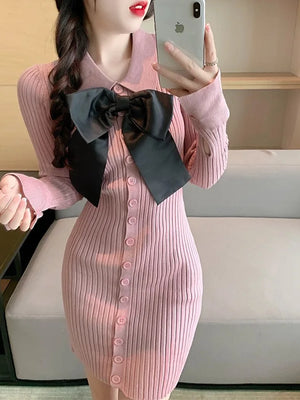  Mini Pink Bodycon Dress