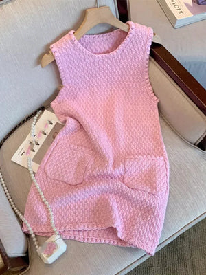 Pink Tulle Mini Dress