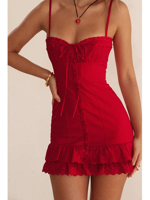 Mini Red Cocktail Dress