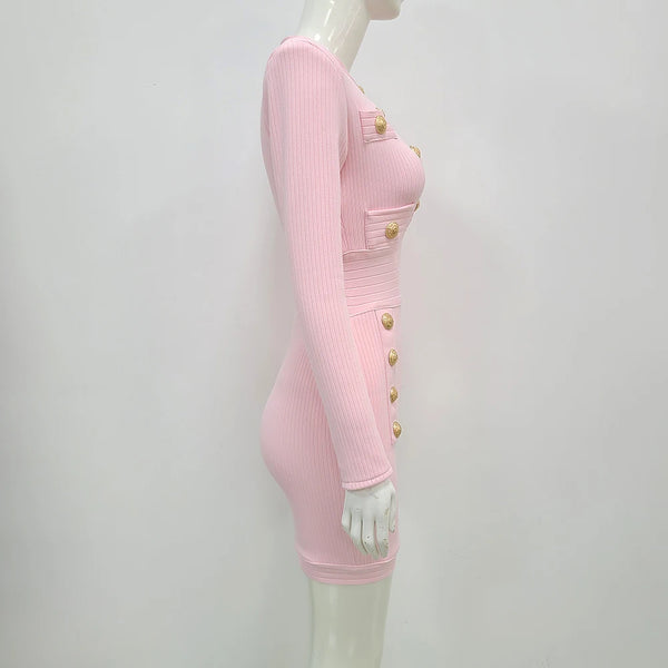 Bodycon Mini Dress Pink