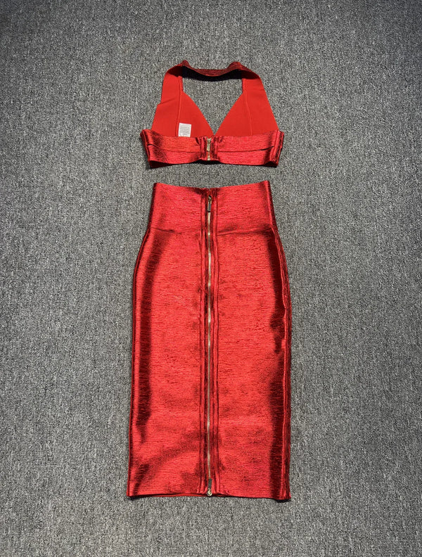 Red Sequin Dress Mini