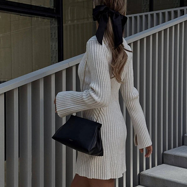 white-midi-dresses-with-sleeves