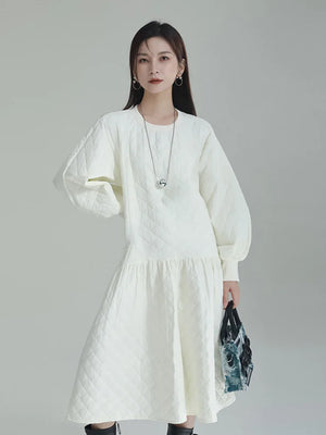 Basic White Midi Dress