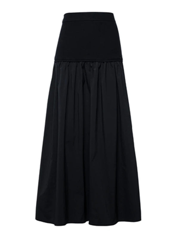 Black A Line Maxi Skirt