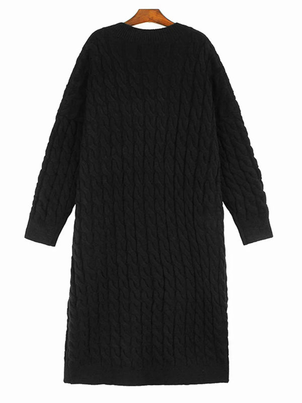 Black Long Sweater Dress