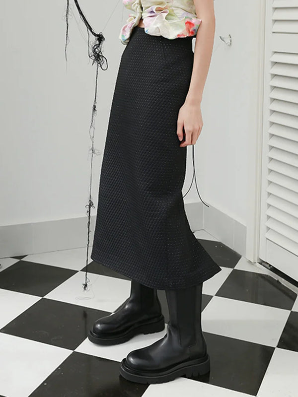Black Maxi Skirt With Slit