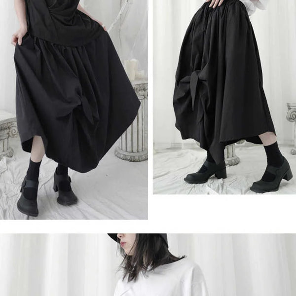 Black Maxi Skirt With Split