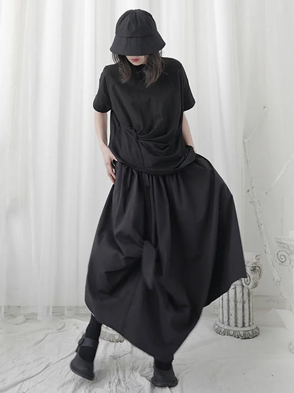 Black Maxi Skirt With Split