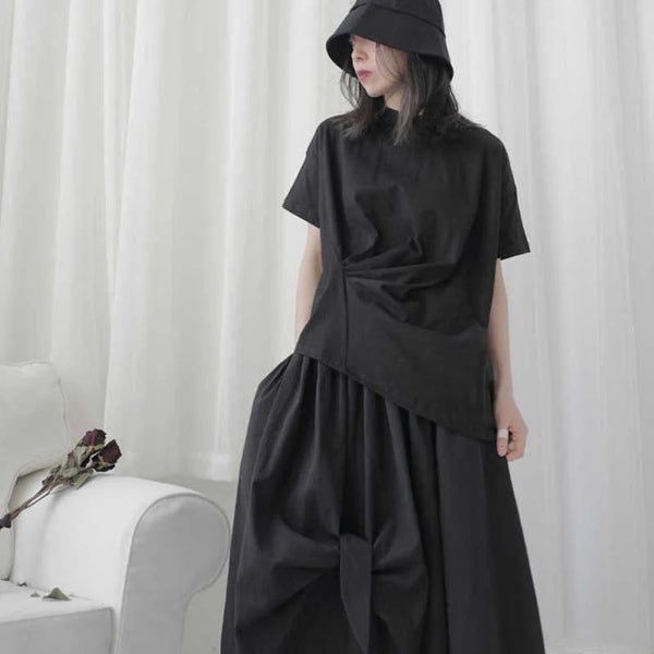 Black Maxi Skirt With Split