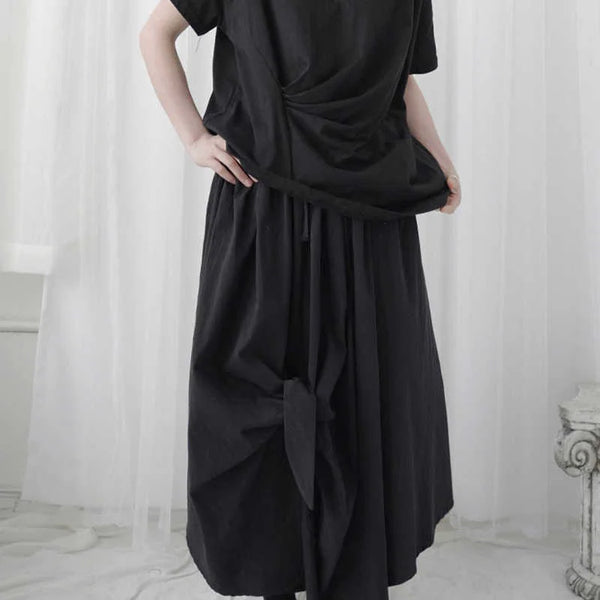 Black Maxi Skirt With Split