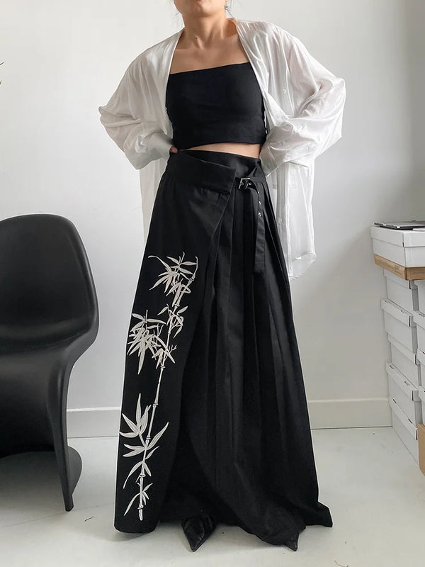 Black Maxi Skirt XL