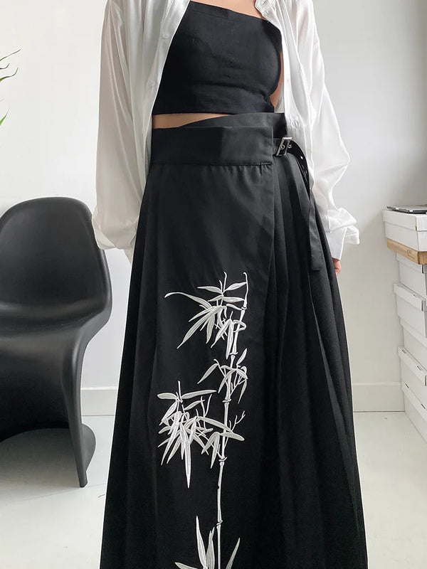 Black Maxi Skirt XL