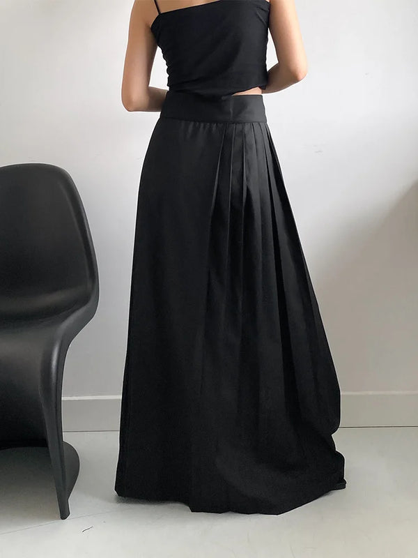 Black Maxi Skirt XL