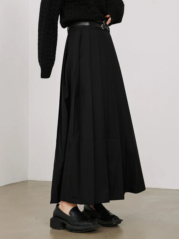 Black Maxi Slip Skirt