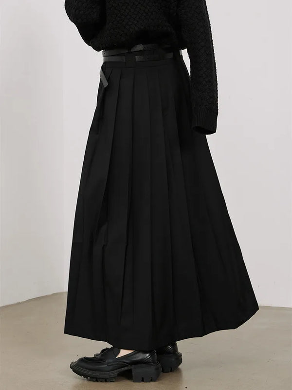 Black Maxi Slip Skirt