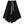 Black Polyester Maxi Skirt