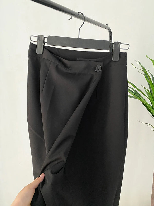 Black Short Maxi Skirt