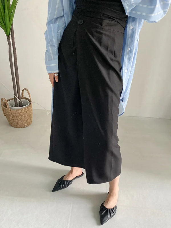 Black Short Maxi Skirt