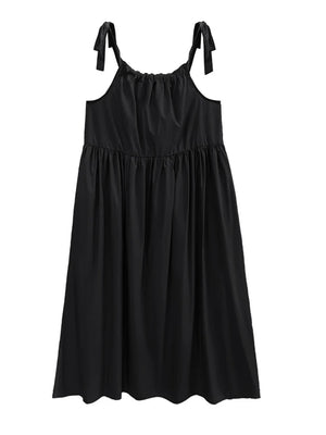 Black Sleeveless Dress Long