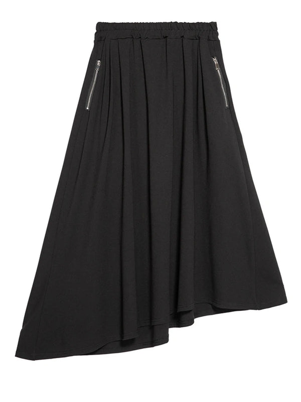 Black Straight Maxi Skirt