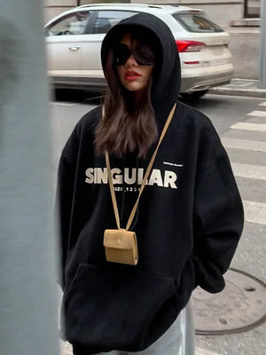 Black Y2K Fashion hoodie
