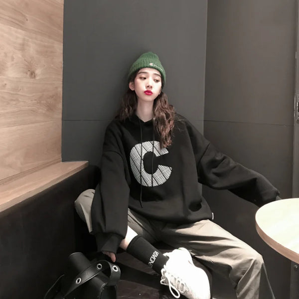 black Y2K Stylish hoodies