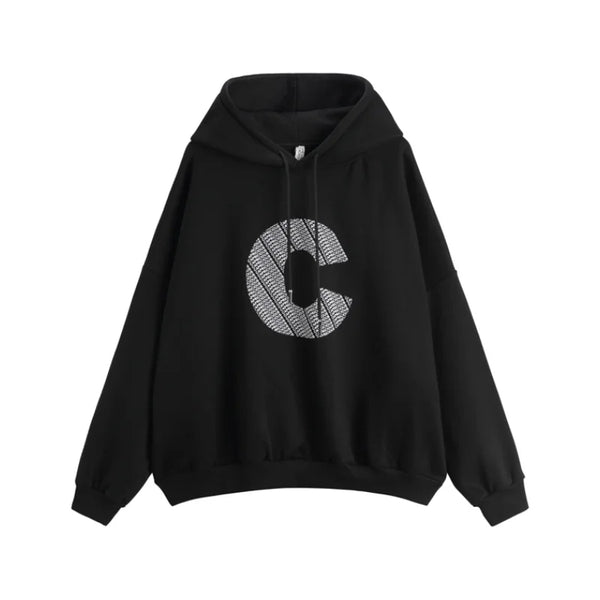 black Y2K Stylish hoodies