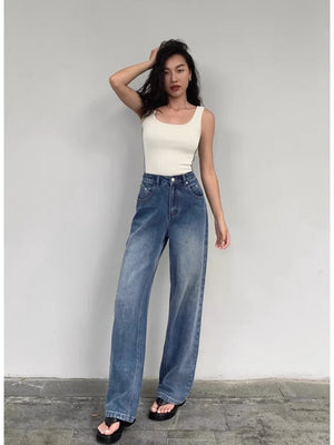 Blue Low Waisted Jeans Y2k