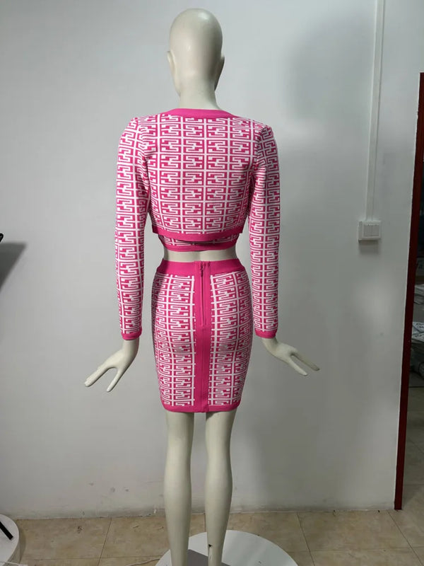 Bodycon Pink Mini Dress