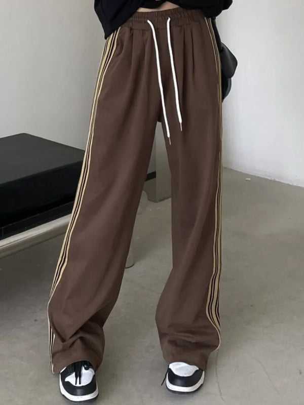 Brown Flared Sweatpants