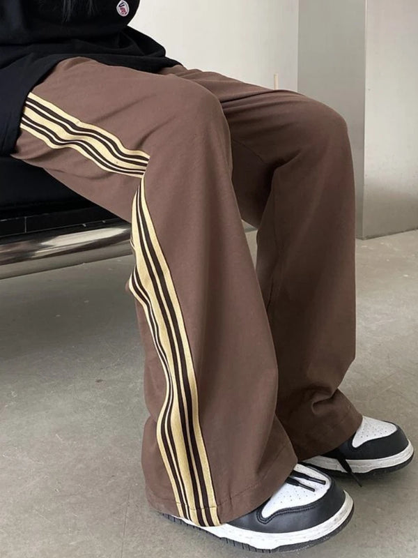 Brown Flared Sweatpants