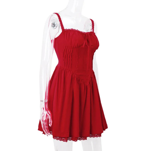 Casual Mini Red Dress