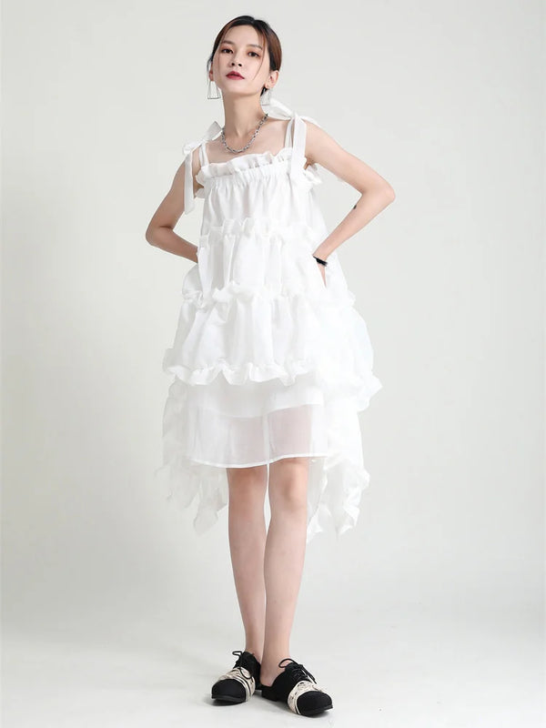 Casual White Midi Dress