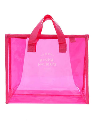 Clear Pink Tote Bag