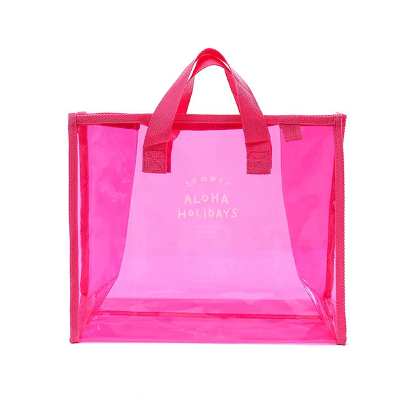 Clear Pink Tote Bag