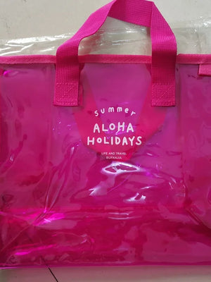 Clear Pink Tote Bag