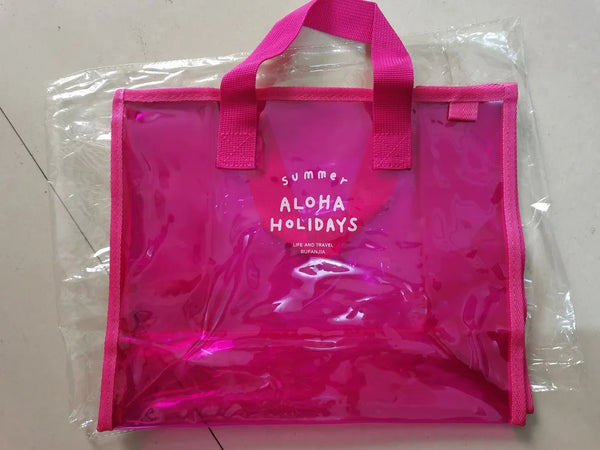 Clear Pink Tote Bag