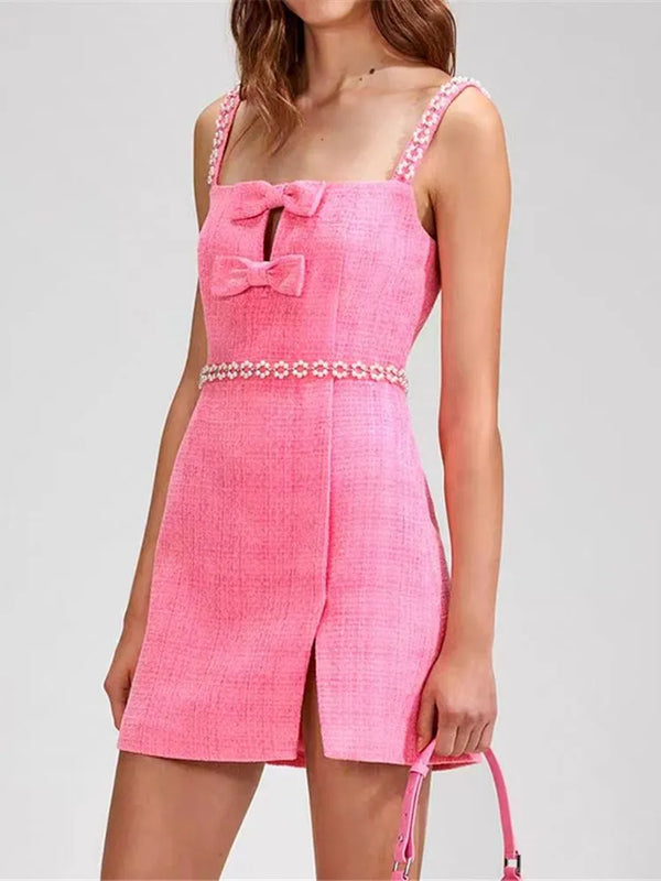 Corset Mini Dress Pink