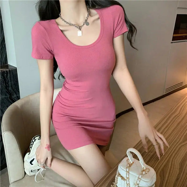 Cute Pink Mini Dress